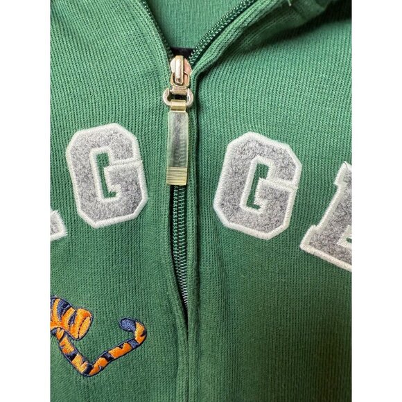 Disney Tigger Hoodie Sweatshirt Full Zip Green Embroidered Spell Out Adult Small - Picture 4 of 10